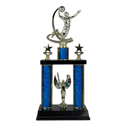 Trofeo de Tubo con Figura Serie 50 de Baloncesto